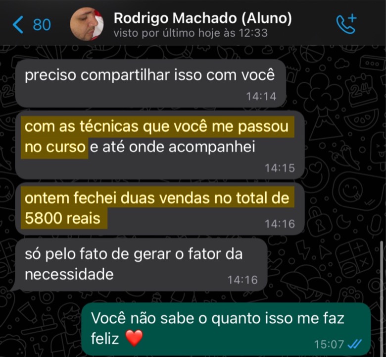 Depoimento de aluno do Designer Lendário