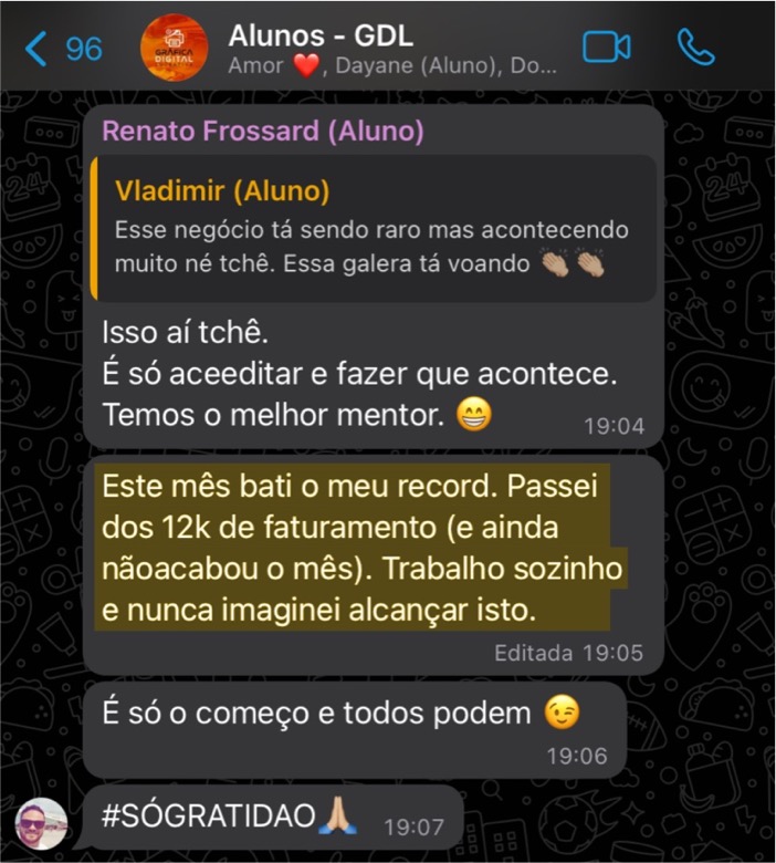 Depoimento de aluno do Designer Lendário